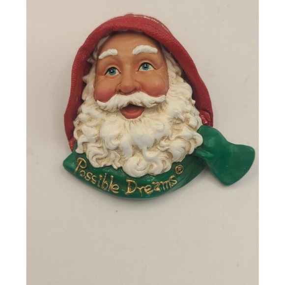Possible Dreams Rare And Vintage Santa Claus Pin/ Brooch - Picture 1 of 6